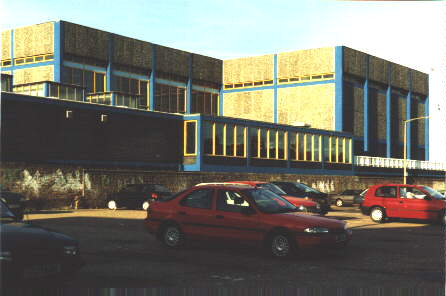[Photo of pool & car park]